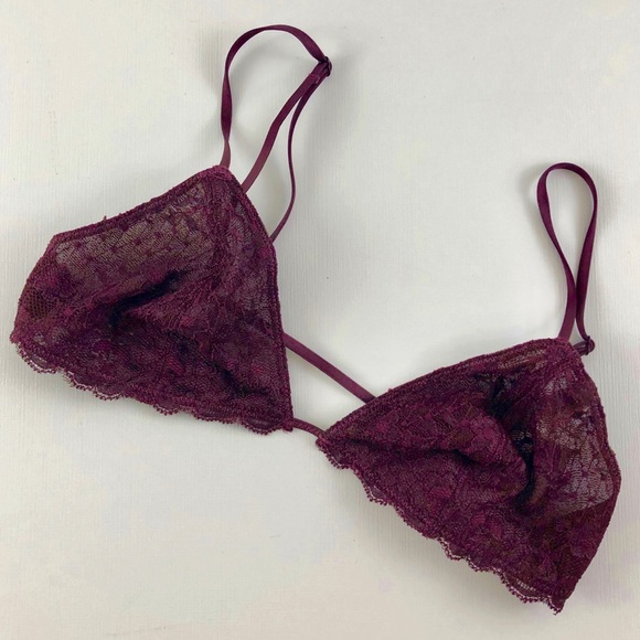 Free People Other - Free People triangle lace bralette, bra